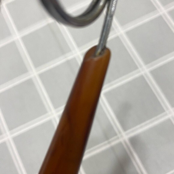 Vtg MCM Barware Ice Tong Chrome Bakelite Handles Marble Design Replacement Bar - Picture 8 of 8